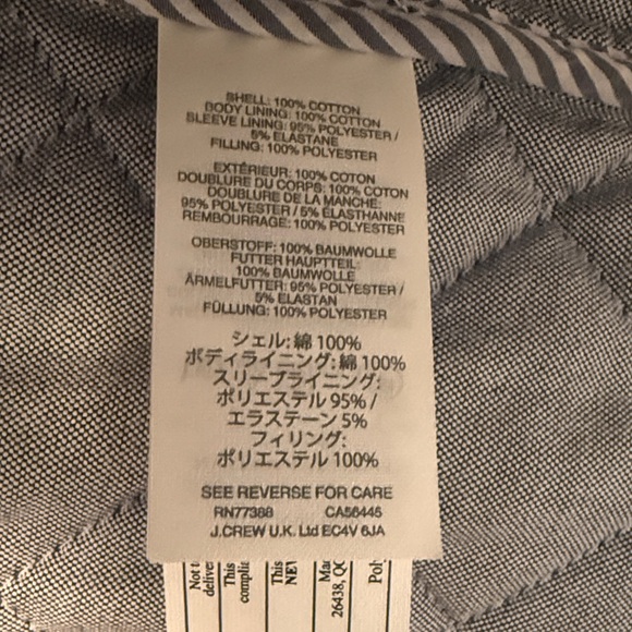 J.Crew New Quilted Downtown Field Jacket - Picture 4 of 5